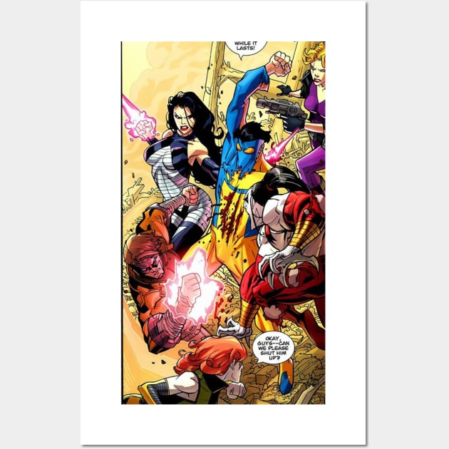 invincible comic scene Wall Art by super villain